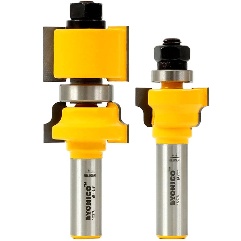 YONICO Router Bits Window Sash Set 2 Bit Ogee 1/2-Inch Shank 18227 - Image 1